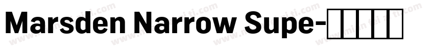 Marsden Narrow Supe字体转换